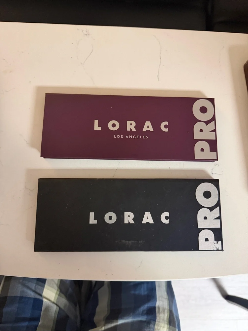 2 LORAC Duo Eyeshadow Palettes — Plum & Black